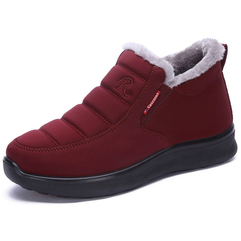 Ergonomic Shoes Winter Non-slip Waterproof Snow Plush Ankle Boots