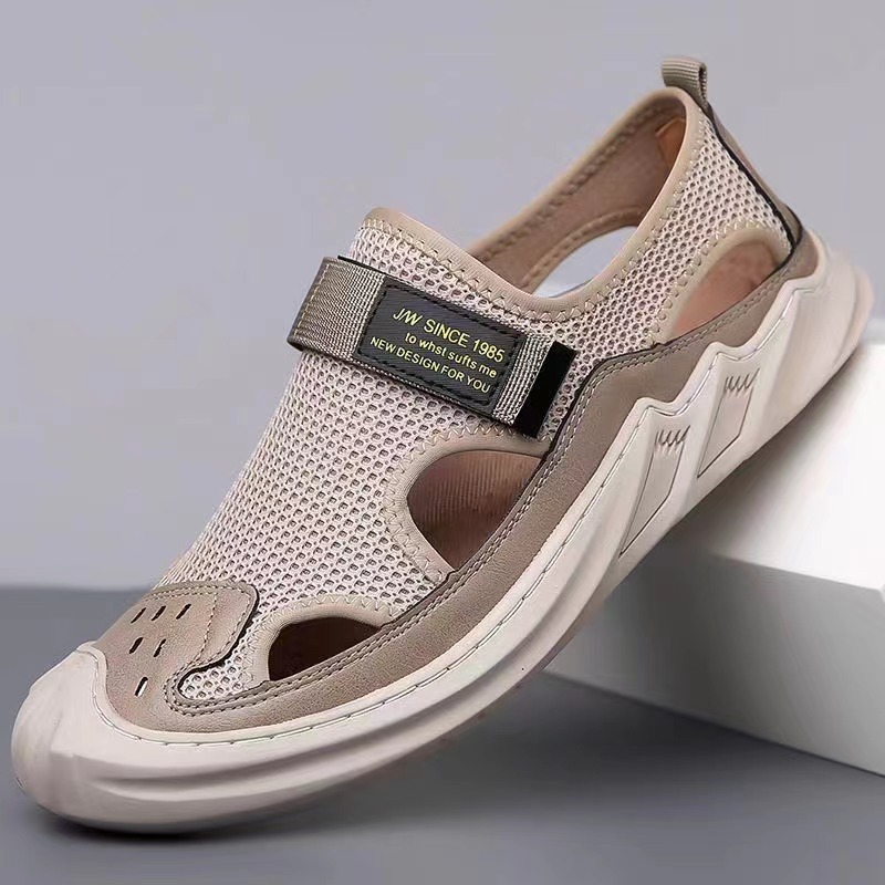 Men Nonslip Hook&loop Orthopedic Sandals Anti-collision Summer