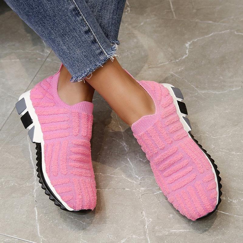Women Orthopedic Shoes Knit Slip-on Comfy Leisure Sneakers