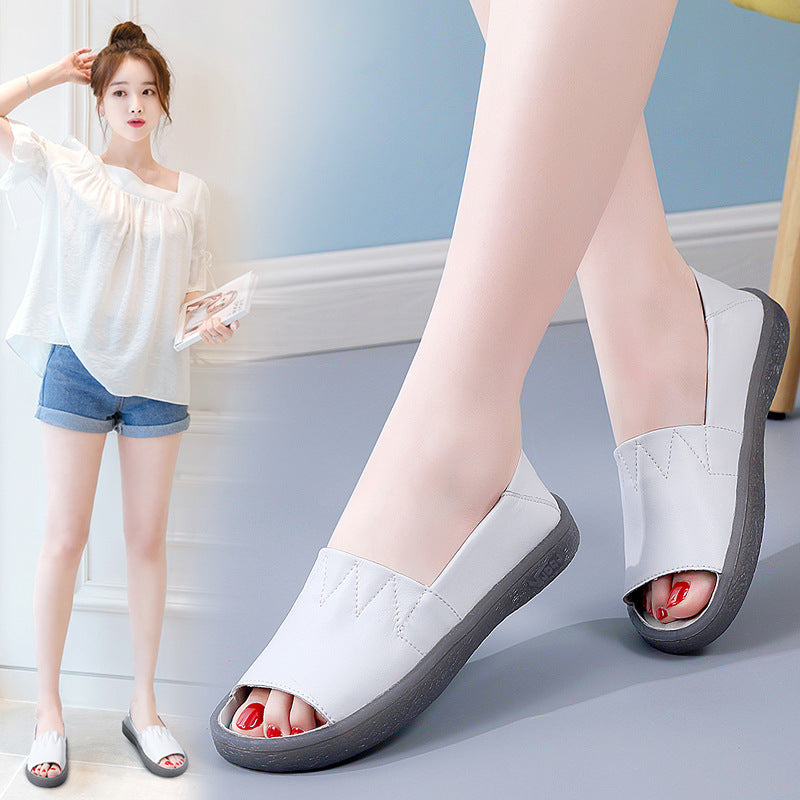 Owlkay Breathable Women's Sandals Flat Shoes