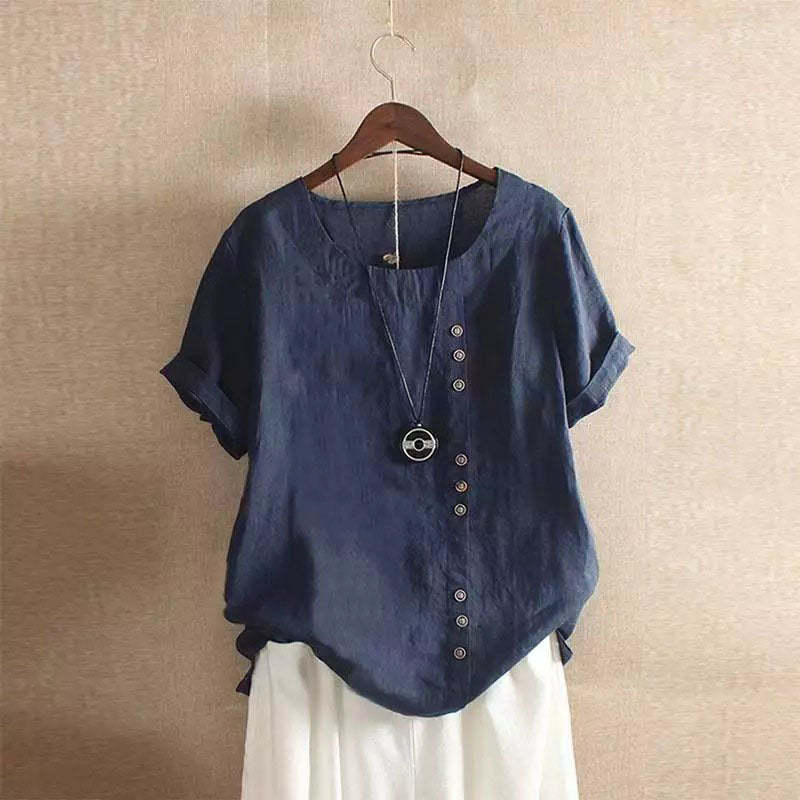 Comfortable Cotton Linen Casual Top for Women