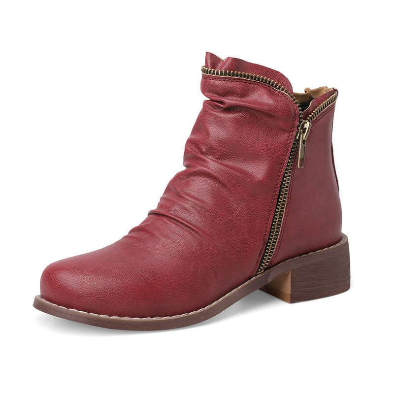 Cozy Colorful Ankle Winter Boots