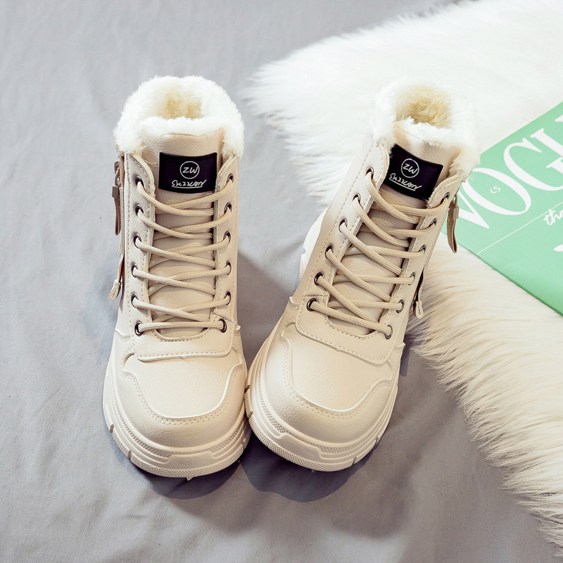Winter Boots Women Fleece Lined