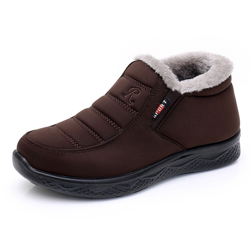 Ergonomic Shoes Winter Non-slip Waterproof Snow Plush Ankle Boots