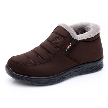 Ergonomic Shoes Winter Non-slip Waterproof Snow Plush Ankle Boots