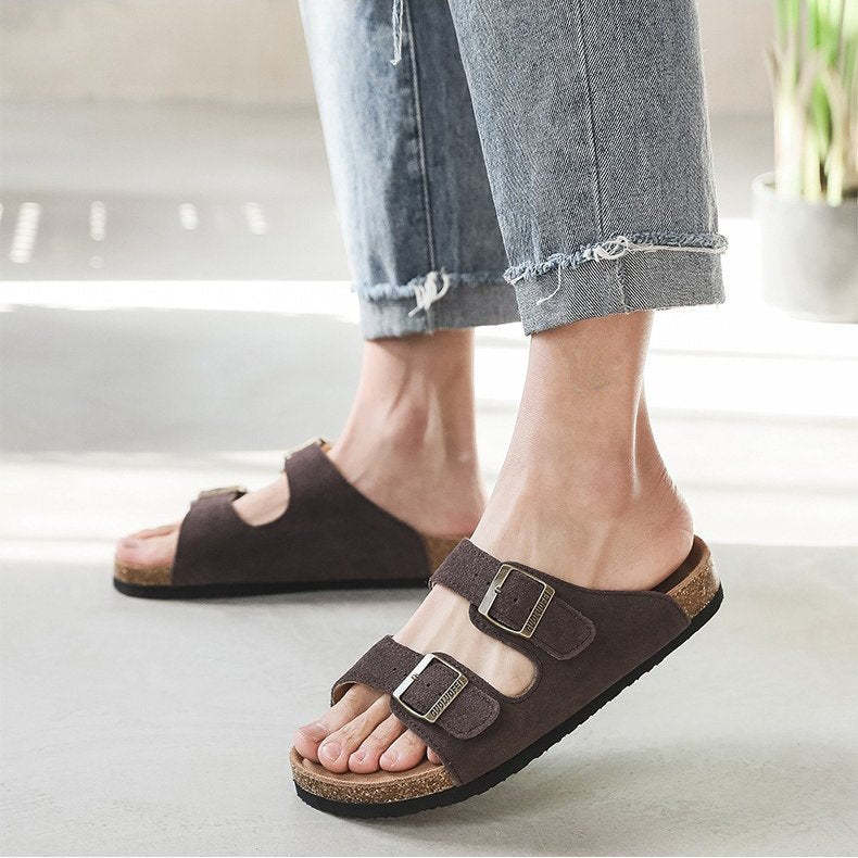 Men Retro Casual Orthopedic Sandals Arch Support Slides