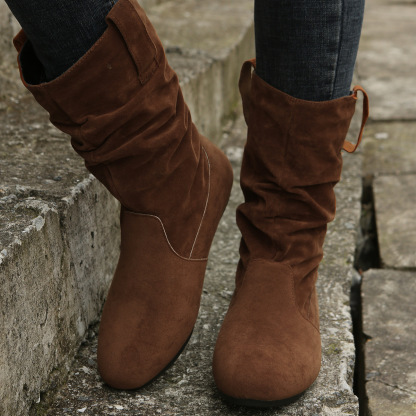Softly lined warm ankle boots
