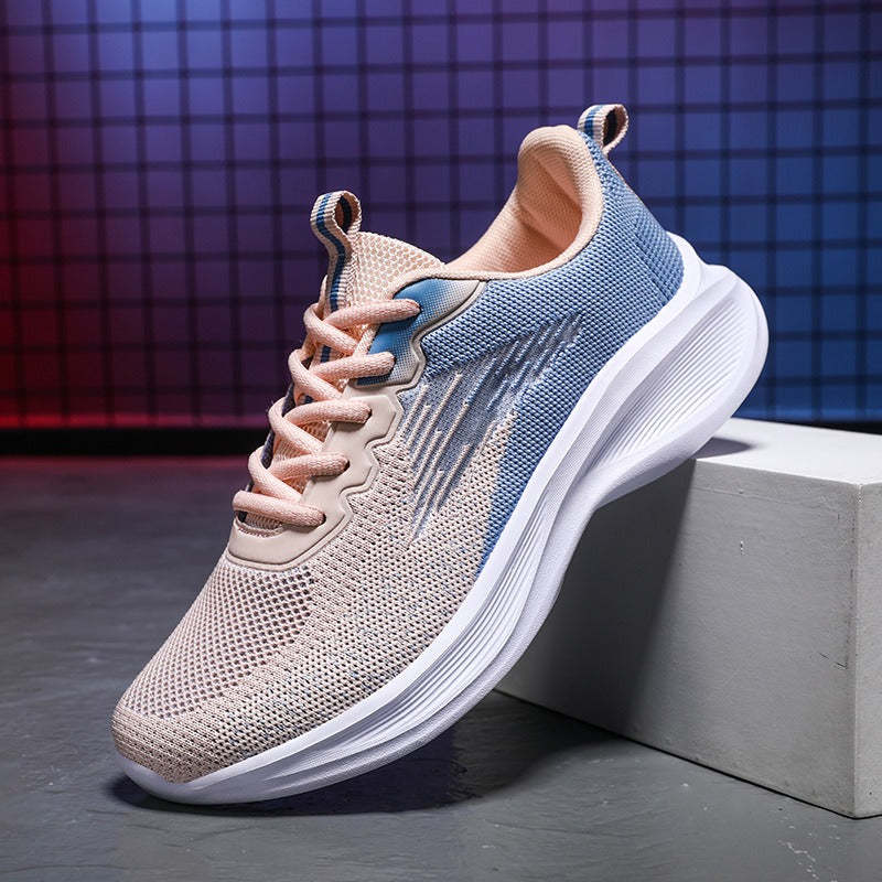 Women Orthopedic Shoes Thick Sole Gradient Colorful Sports Sneakers
