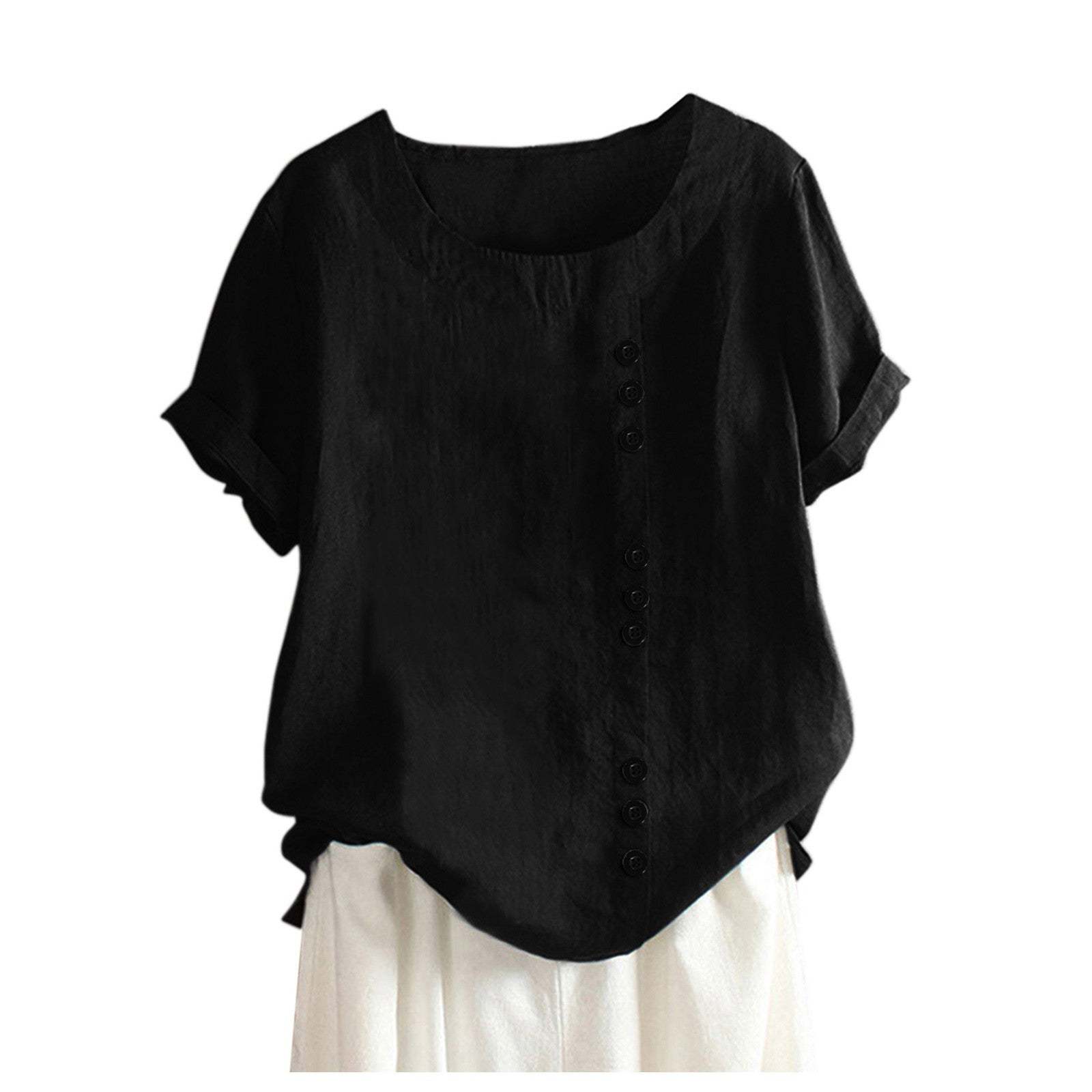 Comfortable Cotton Linen Casual Top for Women