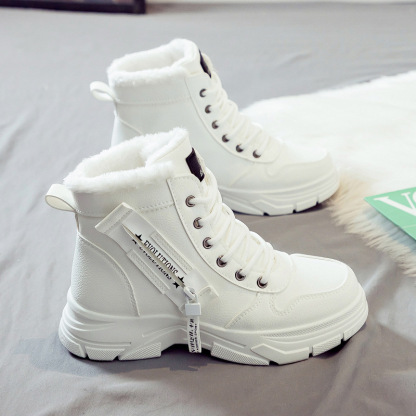Winter Boots Women Fleece Lined