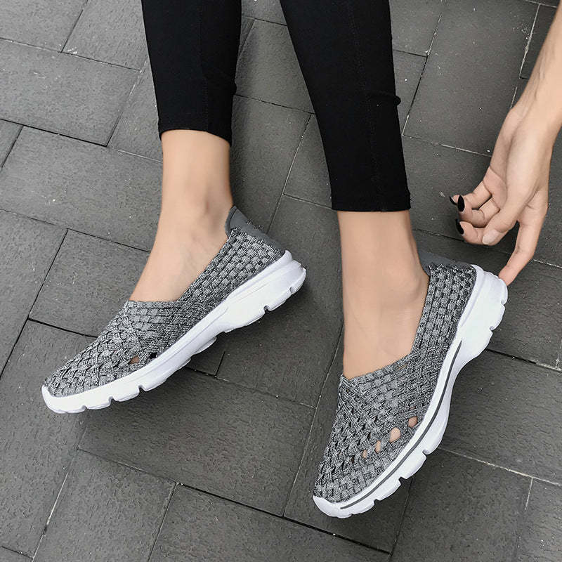 Soft Sole Flat Stretch Casual Shoes
