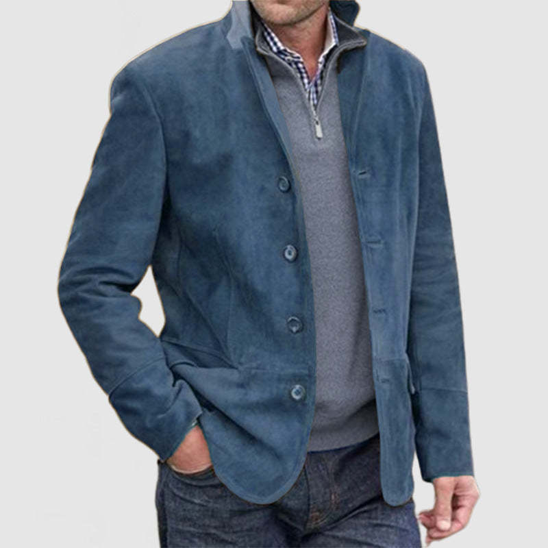 Men's Vintage Casual Single Breasted Blazer 08585596M