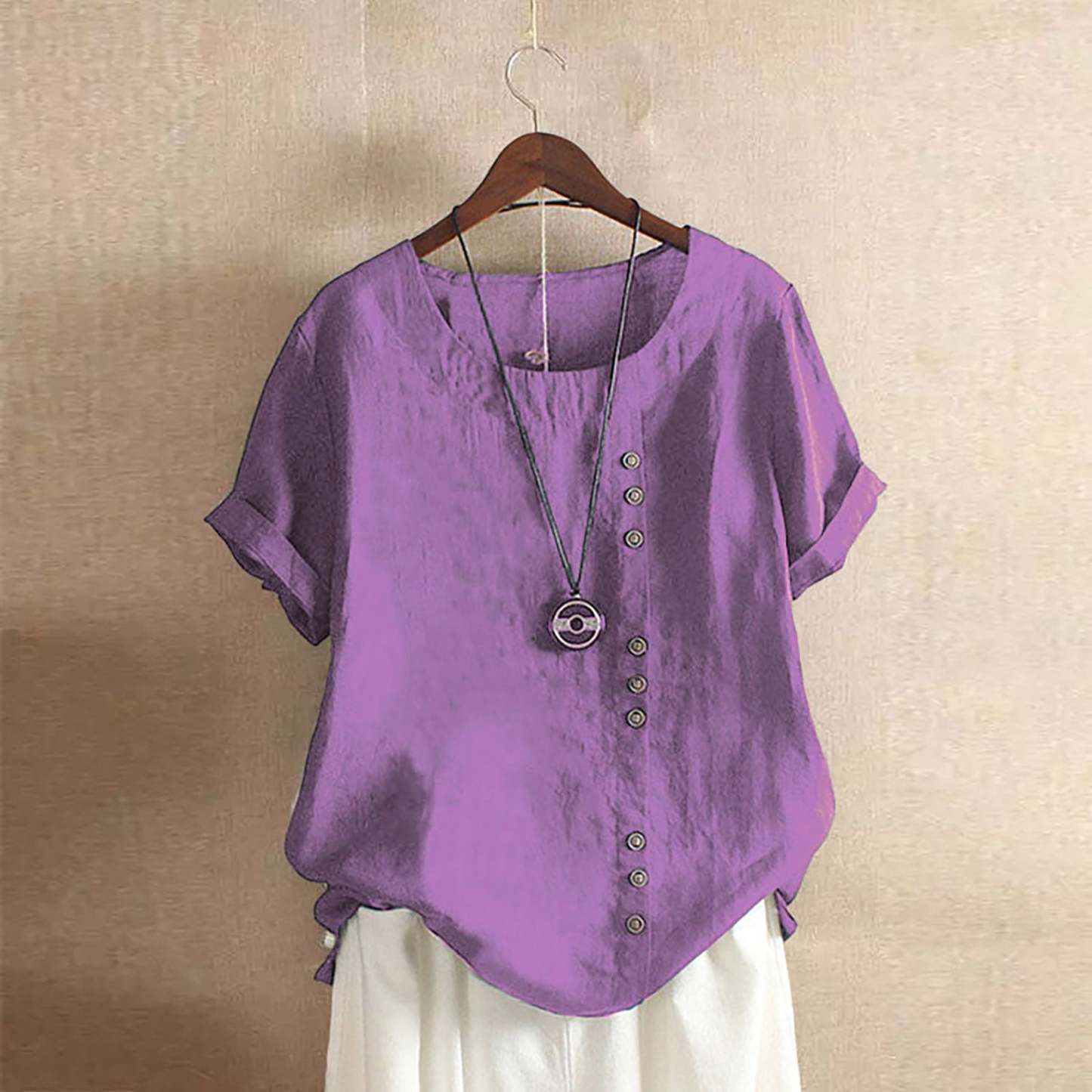 Comfortable Cotton Linen Casual Top for Women