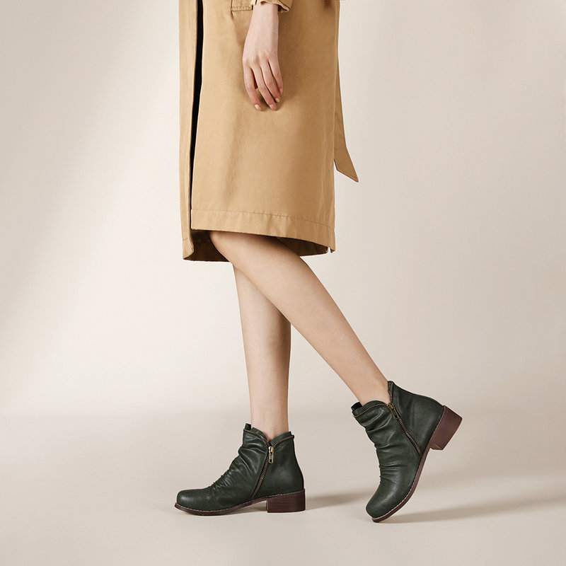 Cozy Colorful Ankle Winter Boots