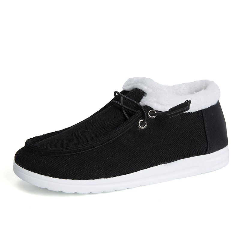 Flat Slip-On Bootie Warm Lining Ankle Snow Boots
