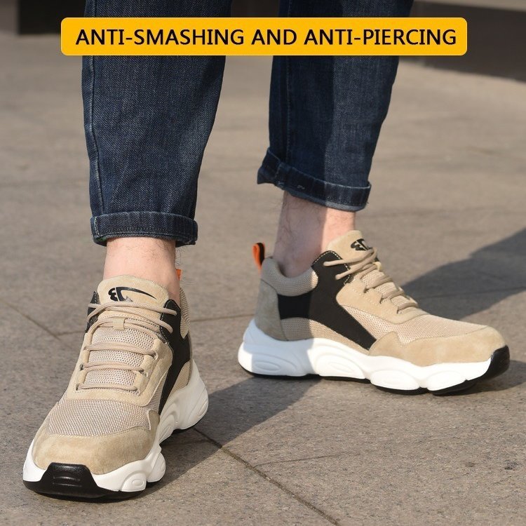 Orthopedic Shoes For Men Anti-smashing Safety Sneakers Steel Head Trendy