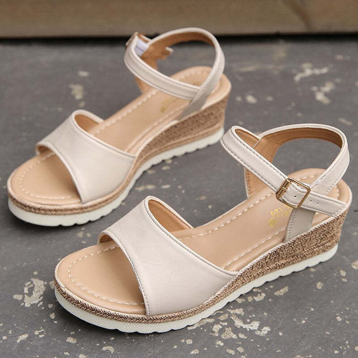 Orthopedic Sandals with Ankle Buckle