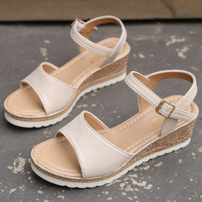 Orthopedic Sandals with Ankle Buckle