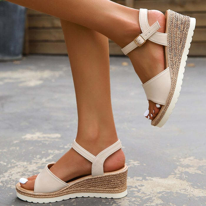 Orthopedic Sandals with Ankle Buckle