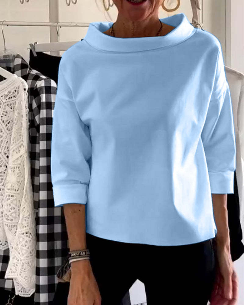 Elegant High-Collar Top for Women
