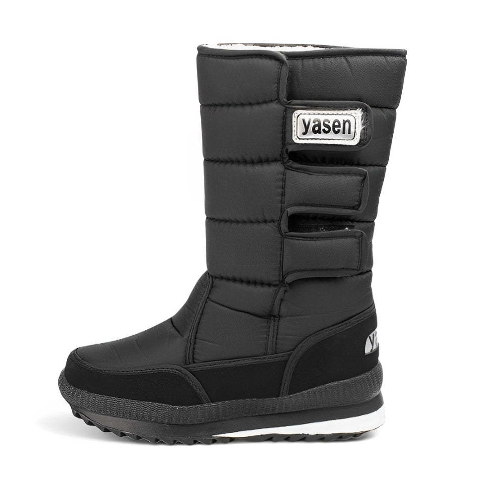 Men's Warm Snow Waterproof Boots Thick Plush Non-Slip Platform