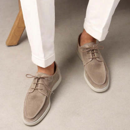 Premium Leather Loafers with Laces for Men