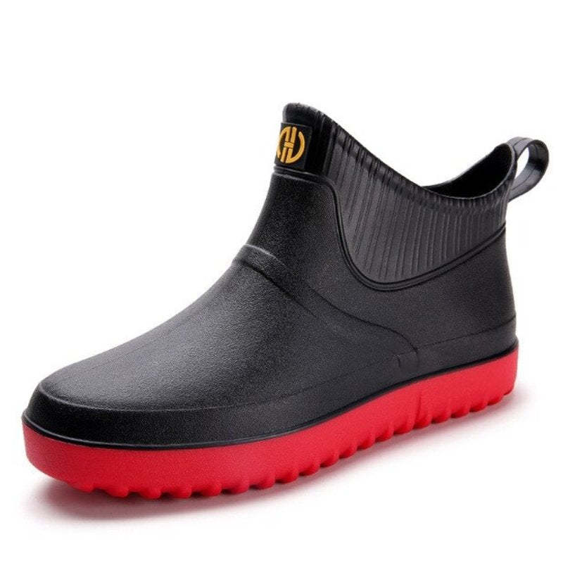 Men Rain Ankle Boots Slip-on Nonskid Orthopedic Shoes