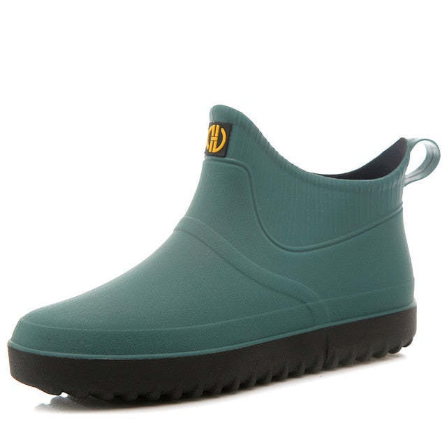 Rain Ankle Boots For Men Slip-on Nonskid Orthopedic