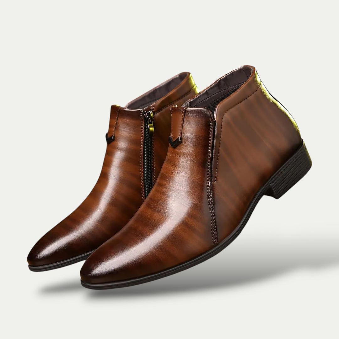 Men's Retro Leather Orthopaedic Business Ankle Boots