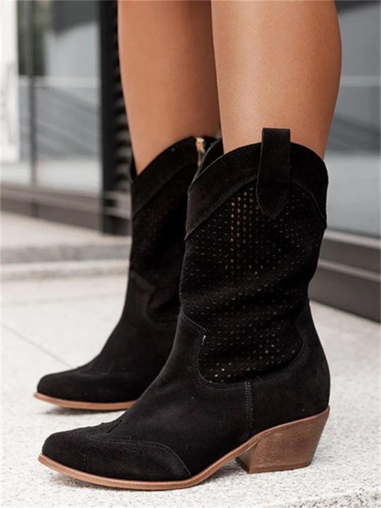 Low Heel Cowboy Boots for Women