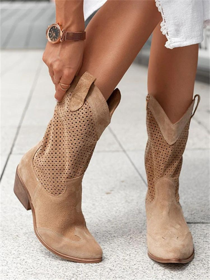 Low Heel Cowboy Boots for Women