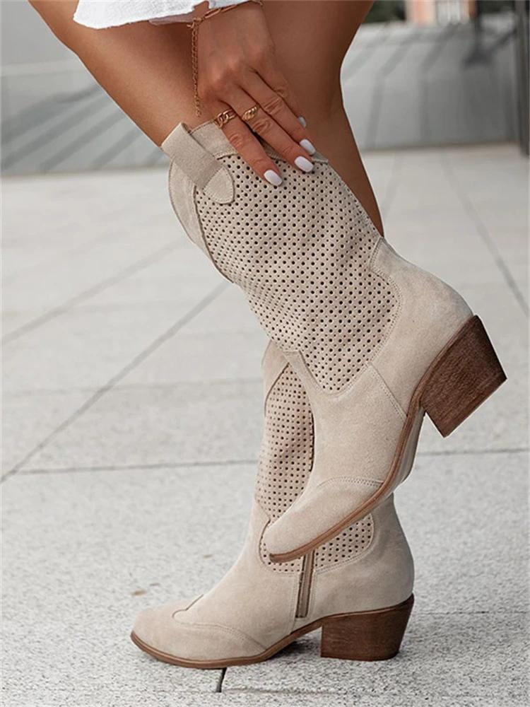 Low Heel Cowboy Boots for Women