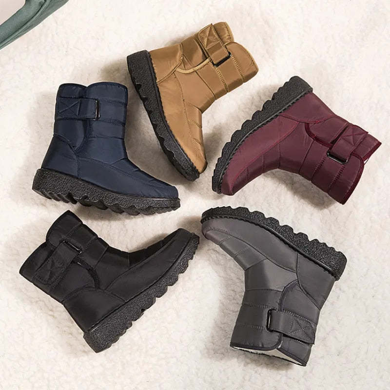 Orthopedic Boots For Women Waterproof Comfortable Fur Lined Ankle Winter Snow Boots
