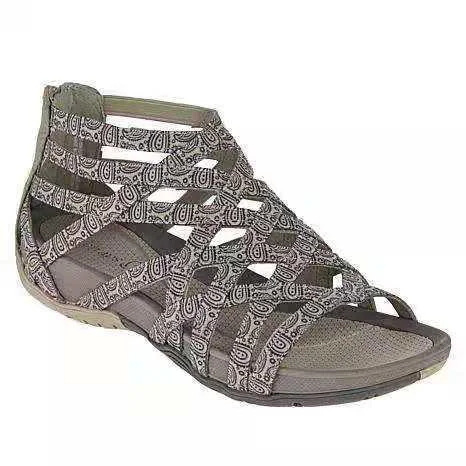 Round Toe Hollow Roman Gladiator Beach Wedge Sandals