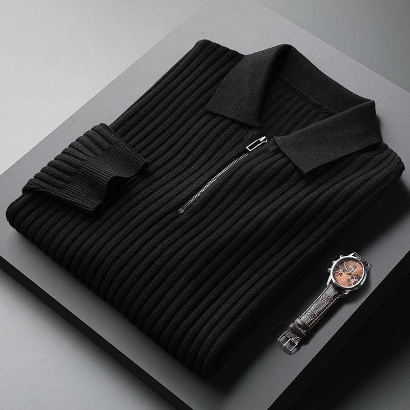 Luxury Shirt Sweater with Zip for Men