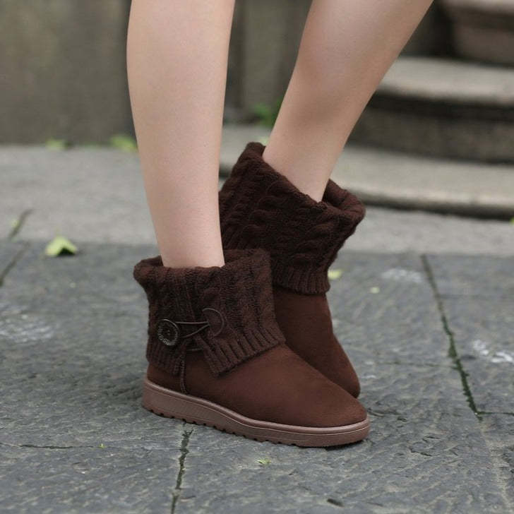 Outdoor Orthopedic Winter Boots For Women Suede Ankle Shoes