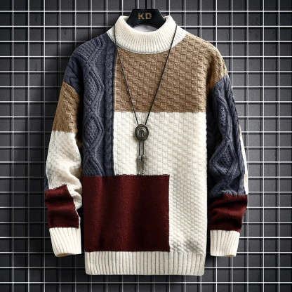 Retro Crewneck Sweater for Men