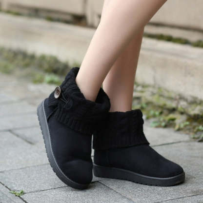 Outdoor Orthopedic Winter Boots For Women Suede Ankle Shoes