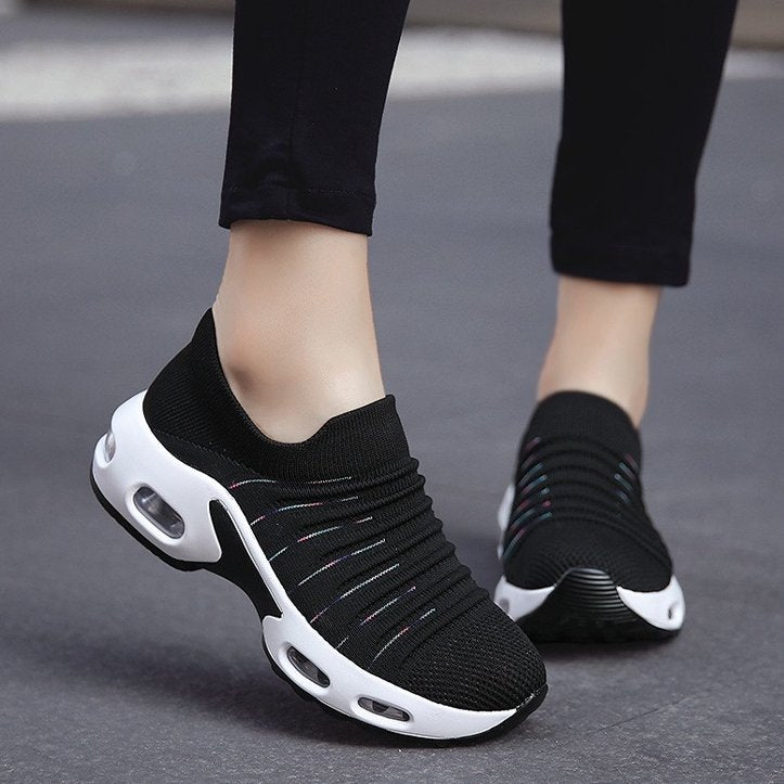 Orthopedic Shoes Women Breathable Slip-on Sneakers Air Cushion Mesh Leisure