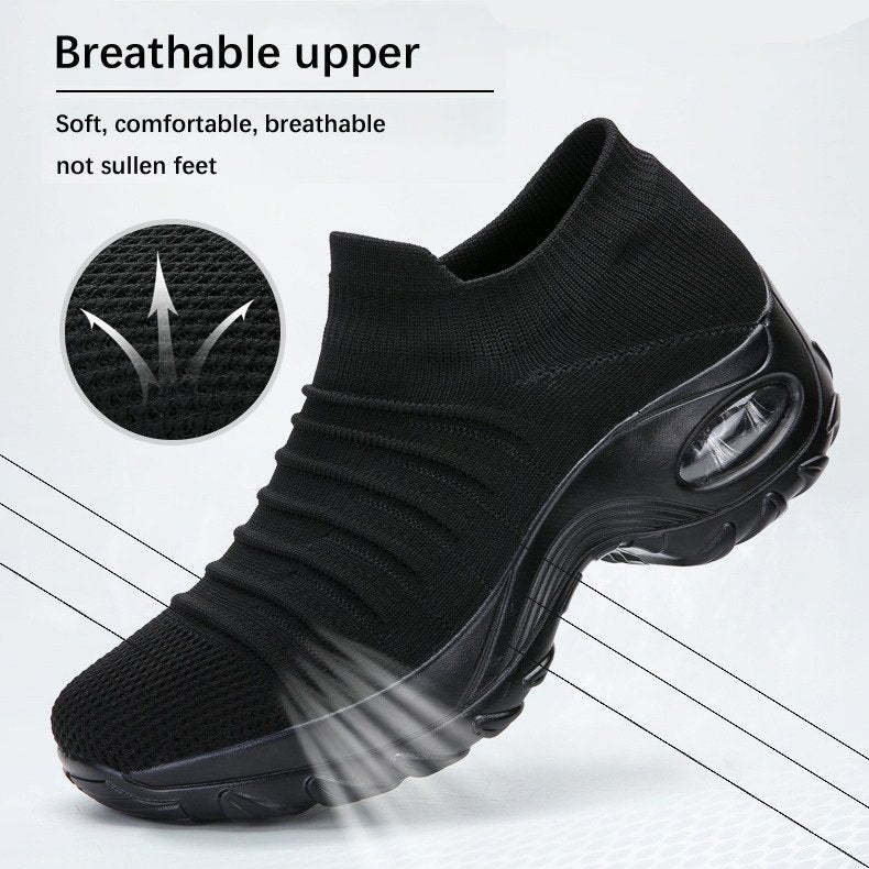 Orthopedic Shoes Women Breathable Slip-on Sneakers Air Cushion Mesh Leisure
