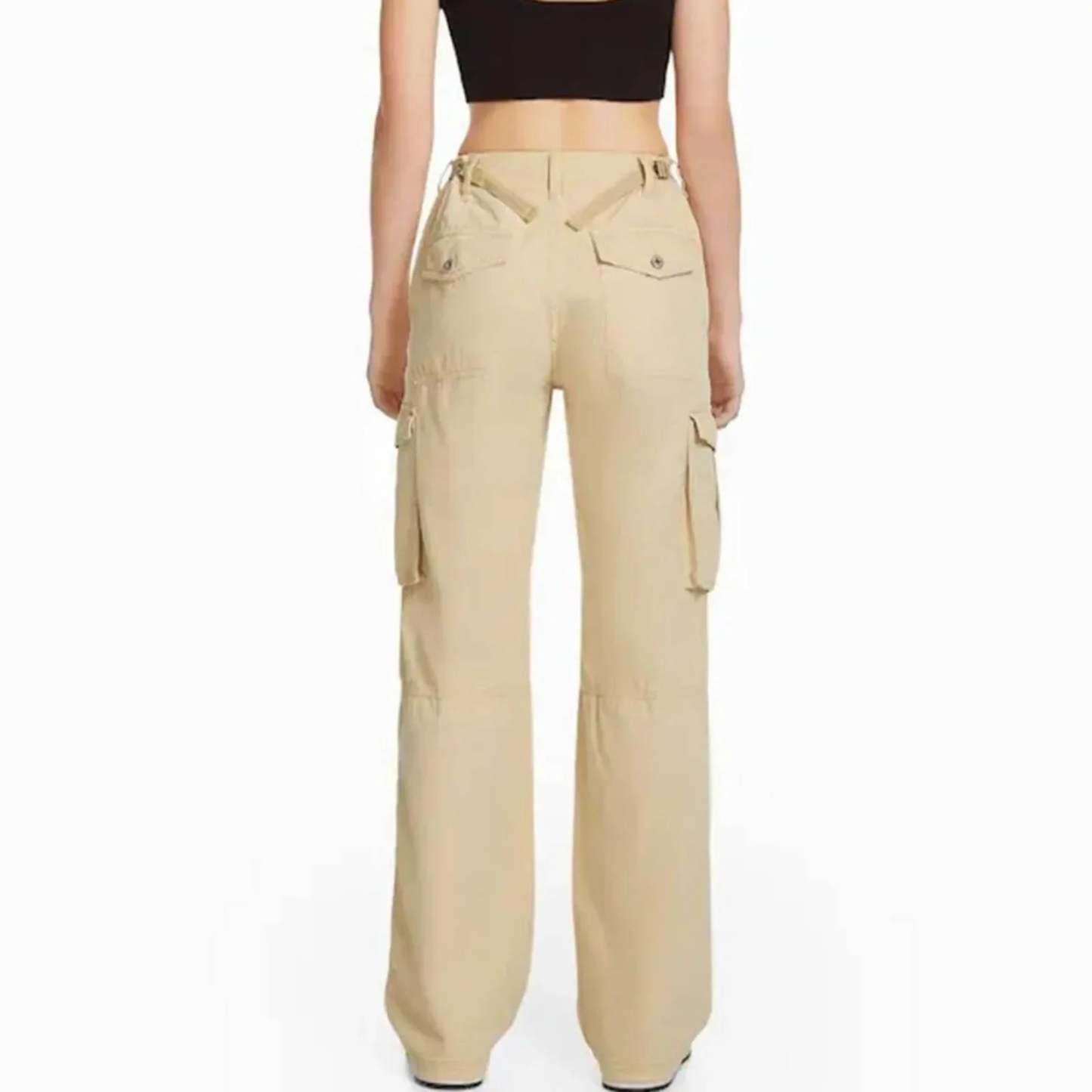 Adjustable Waist Cargo Pants