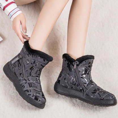 Women Warm Winter Boots Waterproof Furred Collar Orthopedic Shoes