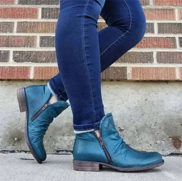 Cozy Colorful Ankle Winter Boots