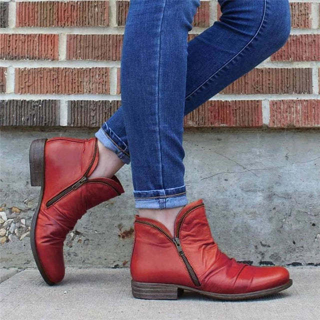 Cozy Colorful Ankle Winter Boots