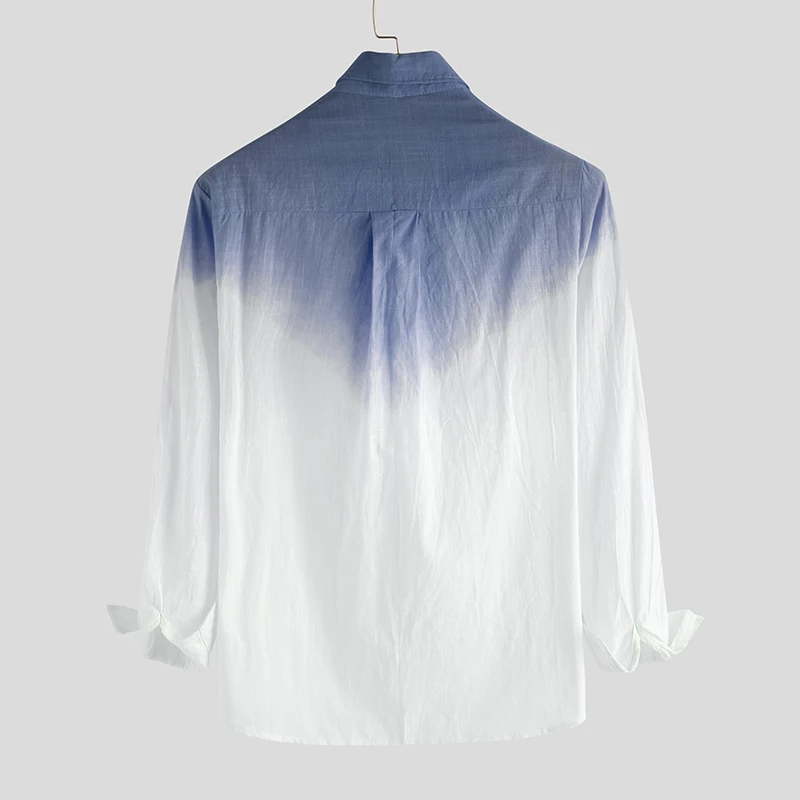 Color Faded Linen Summer Shirt for Men