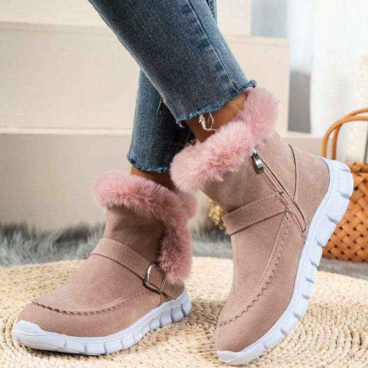 Orthopedic Women Boots Winter Fur Lining Extra Comfortable Warm Fashion Snow Boots