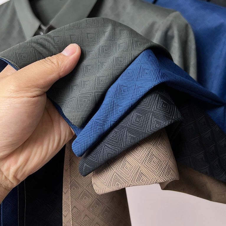 Silky Patterned Shirt for Men