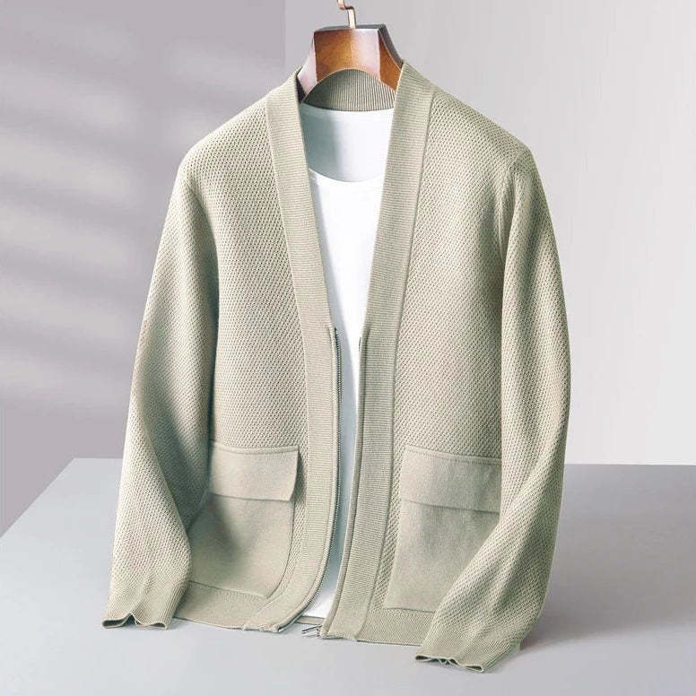Luxury Knitted Woolly Cardigan for Men