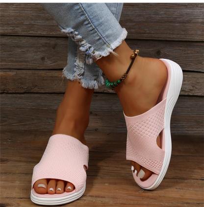 Easy Step Wedge Platform Sandals for Wide Feet