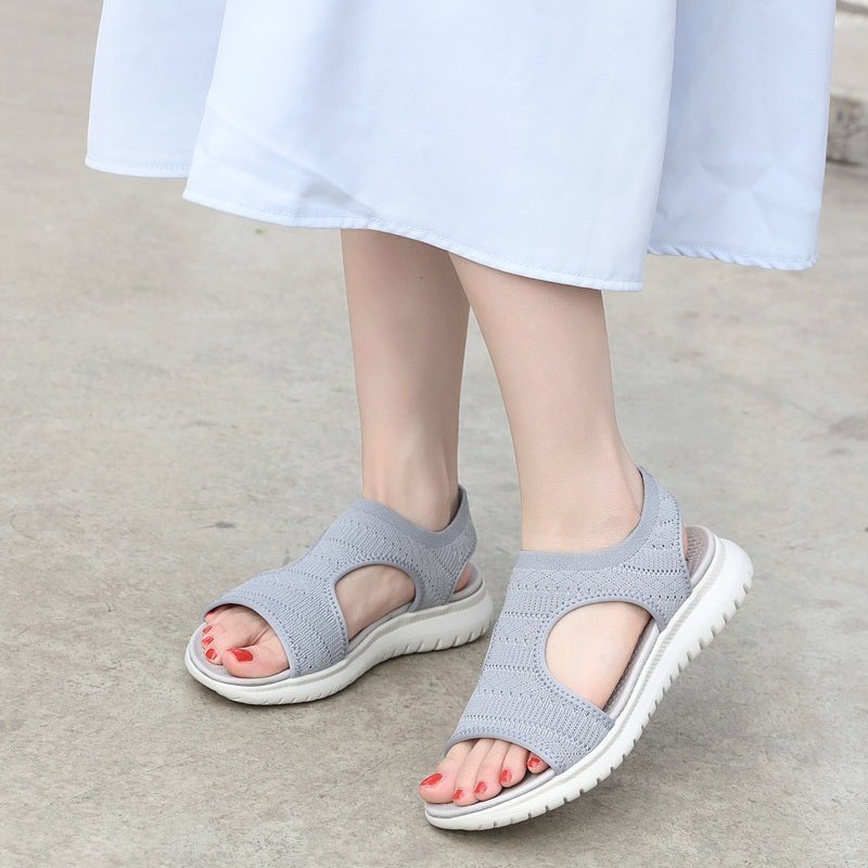 Women Walking Orthopedic Sandals Mesh Hollow Out Trendy Summer Sandals